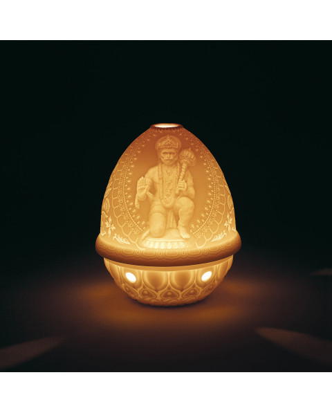 Lithop.votive light-hanuman(rechar.led) Lladró Porcelain 01017377