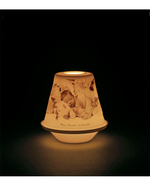 Lithophane votive light-new baby Porcellana Lladró 01017380 