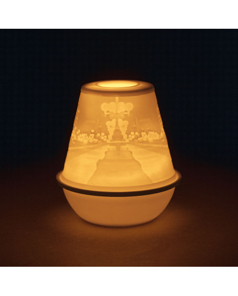 Lithophane votive light-city at night Porcelana Lladró 01017381 