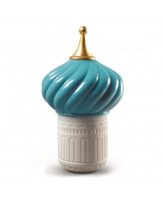 Turquoise spire candle 1001 lights Lladró Porcelain 01040157