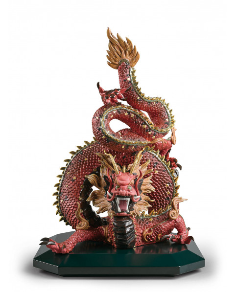 Protective dragon (red) Lladró Porcelain 01002006