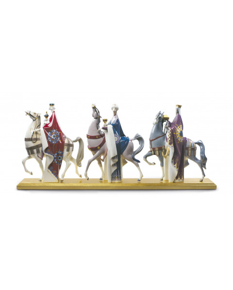 King Melchior, Gaspar and Balthasar Set Lladró Porcelain 01009165