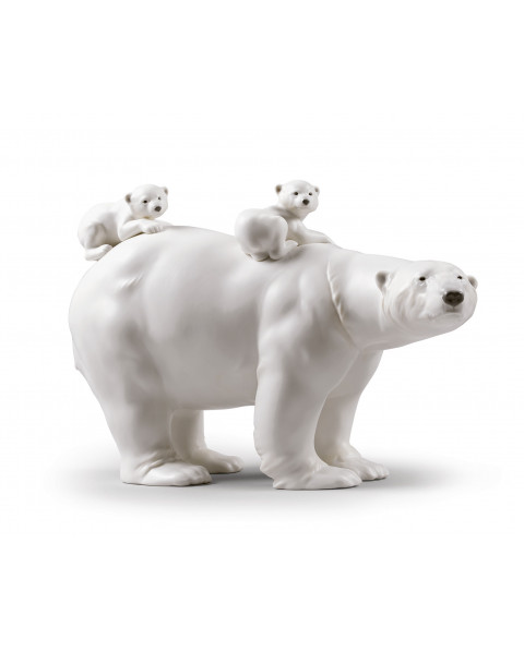 Mummy bear and babies Lladró Porcelain 01009290