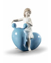 My seesaw balloon (blue) Lladró Porcelain 01009368