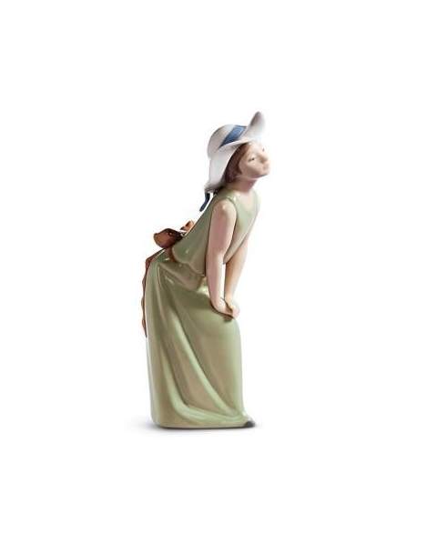 Lladro 01005009 FILLETTE CURIEUSE AVEC CAPELINE 01005009