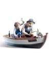 Lladro 01005215 FISCHER IM BOOT 010 05215