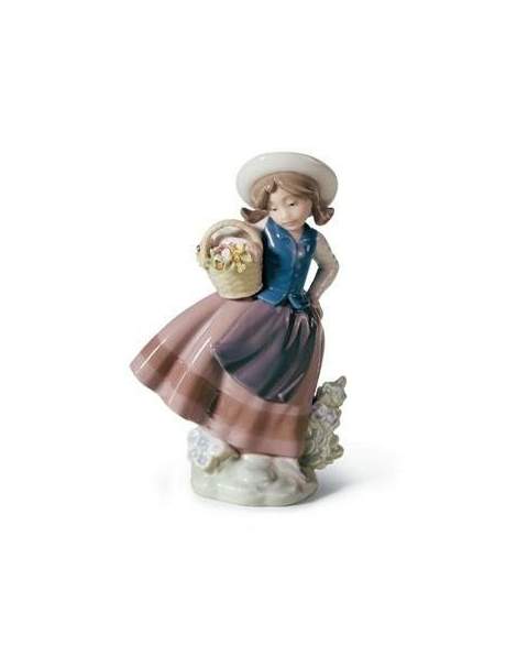 Lladro 01005221 KLEINES MÄDCHEN MIT KORB 010 05221