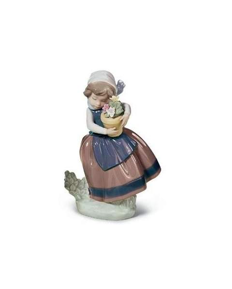 Lladro 01005223 FILLETTE AVEC POT DE FLEURS 01005223