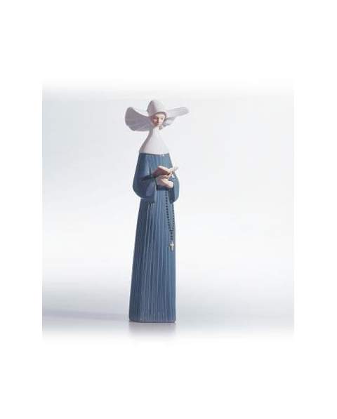 Lladro 01005500 Figurine PRAYERFUL MOMENT BLUE