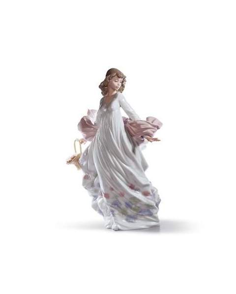 Lladro 01005898 FEMME AU PRINTEMPS AVEC CORBEILLE 01005898