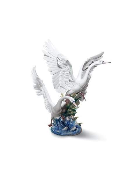 Lladro 01005912 FLIEGENDE SCHWÄNE 010 05912