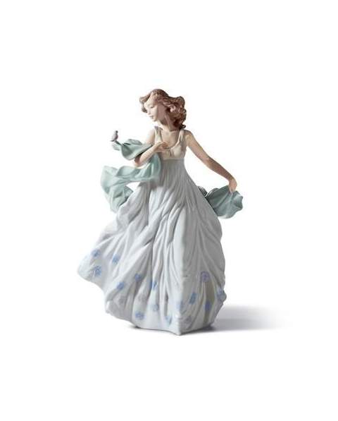 Lladro 01006193 DAME AVEC ROSSIGNOL 01006193