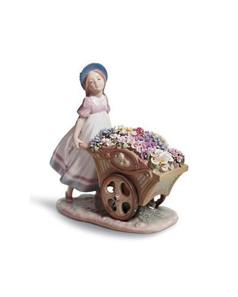 Lladro 01006521 CON FLORES AL MERCADO 01006521