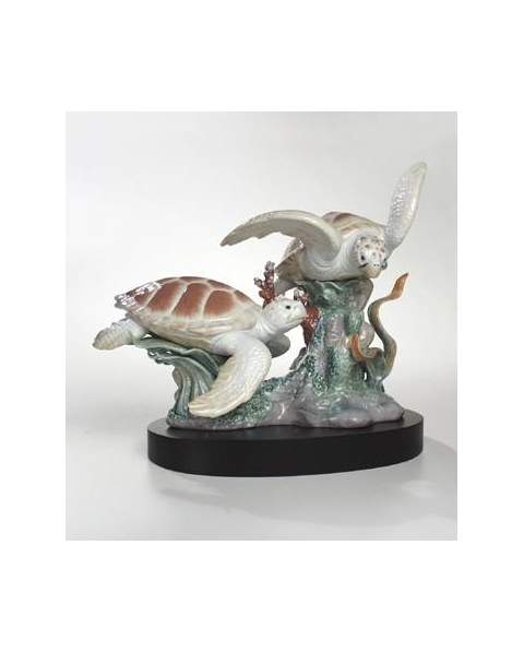 Lladro 01006953 Figurine SEA TURTLES