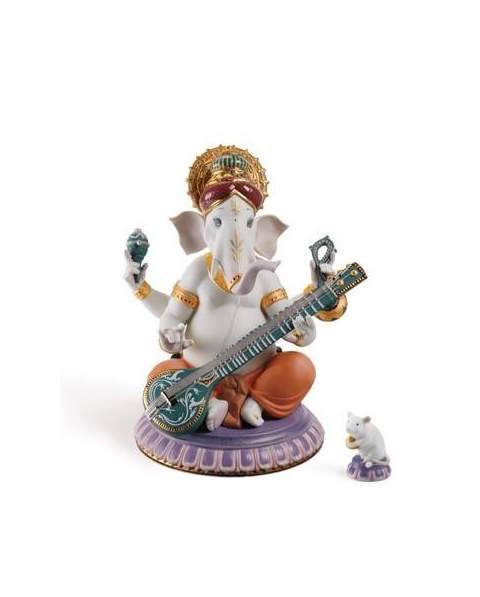 Lladro 01007181 Figurine VEENA GANESHA LIMITED EDITION