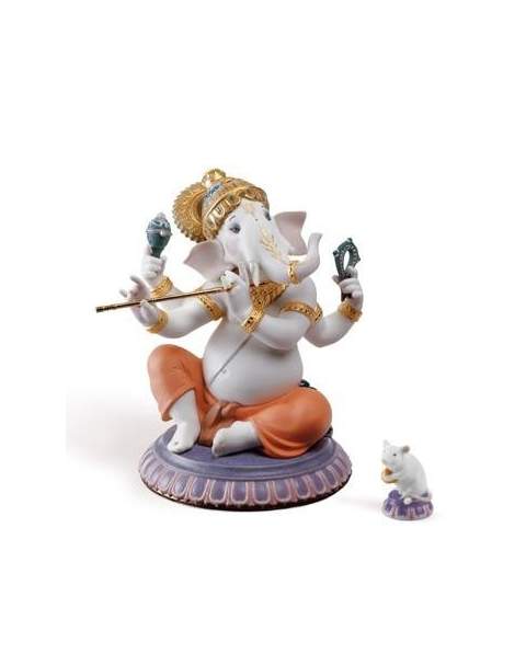 Lladro 01007182 GANESHA MIT BANSURI LIMITIERTE AUFLAGE 010 07182