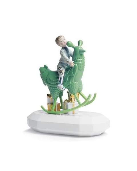 Lladro 01007256 Figurine THE ROCKING CHICKEN RIDE