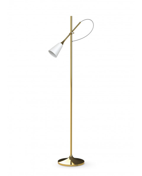 Jamz floor reading lamp (gold) (CE) Lladró Porcelain 01024009