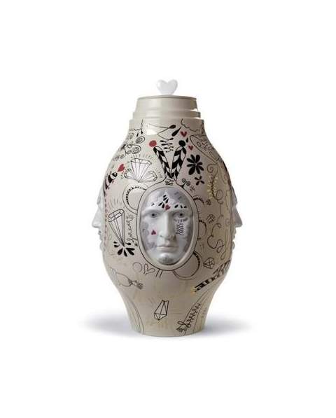 Lladro 01007596 - Фарфор Lladro MEDIUM CONVERSATION VASE 010 07596