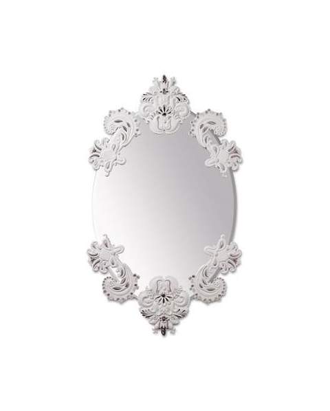 Lladro 01007769 ESPEJO OVAL SIN MARCO (BLANCO / PLATA) 01007769