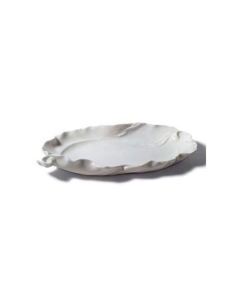 Lladro 01007996 - Фарфор Lladro NATUROFANT LARGE SNACK TRAY (WHITE) 010 07996