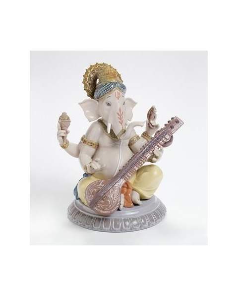 Lladro 01008288 VEENA GANESHA 010.08288