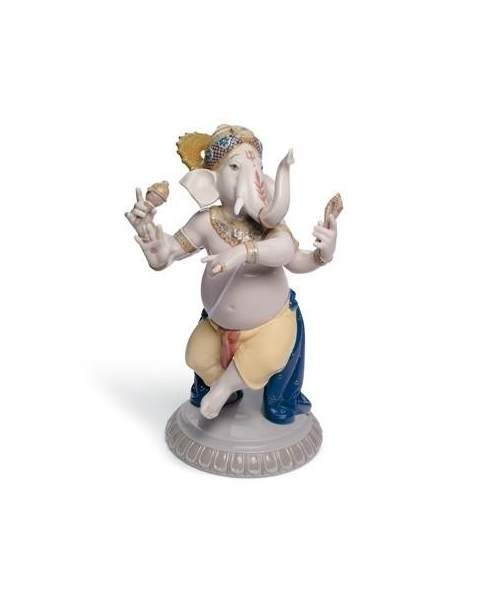 Lladro 01008327 Figurine DANCING GANESHA