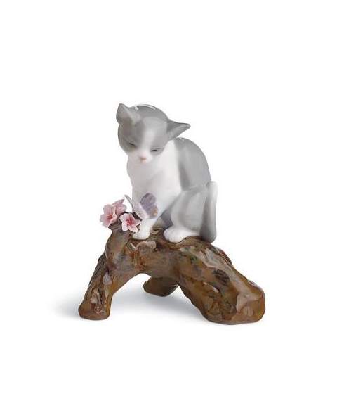 Lladro 01008382 Figurine BLOSSOMS FOR THE KITTEN