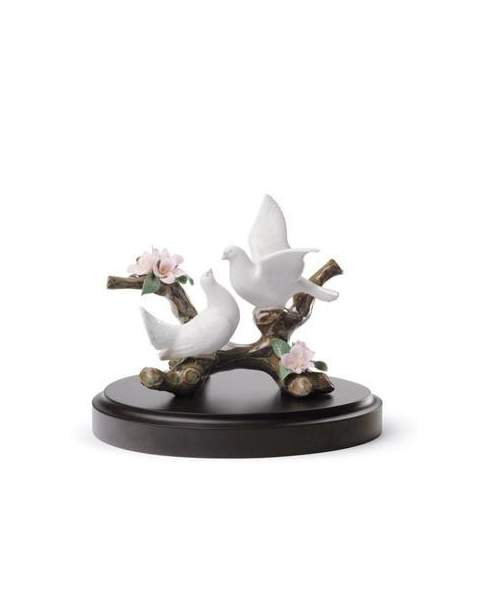 Lladro 01008422 DOVES ON A CHERRY TREE 010.08422