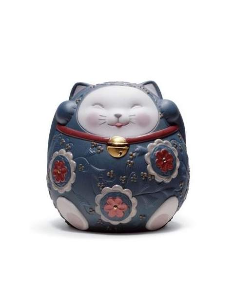 Lladro 01008529 MANEKI NEKO II (AZUL) 01008529