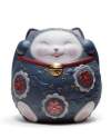 Lladro 01008529 MANEKI NEKO II (AZUL) 01008529