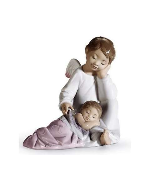 Lladro 01008549 Figurine MY GUARDIAN ANGEL PINK