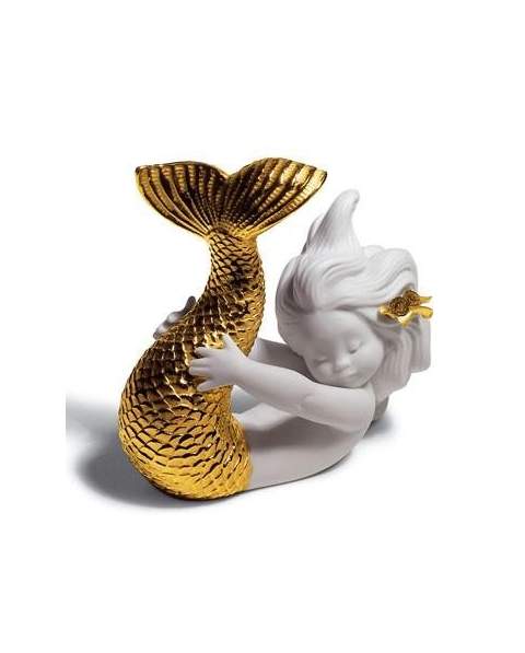 Lladro 01008559 GIOCANDO CON IL MARE (RE DECO ORO) 010.08559