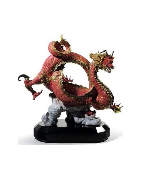 Lladro 01008625 AUSPICIOUS DRAGON (RED) 010.08625