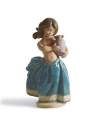 Lladro 01012331 Figurine LITTLE PEASANT GIRL BLUE