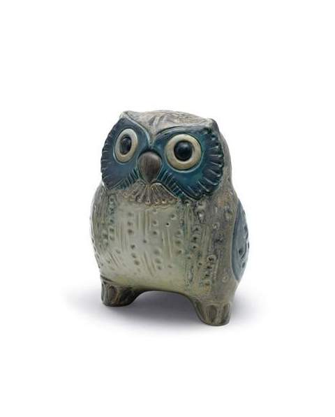 Lladro 01012534 Figurine SMALL OWL GREY