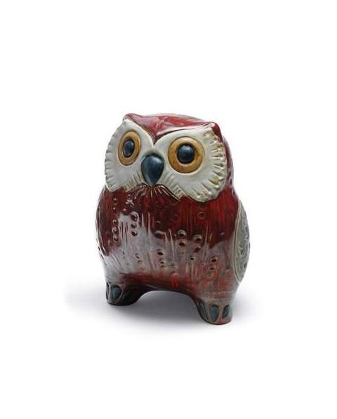 Lladro 01012535 Figurine SMALL OWL RED