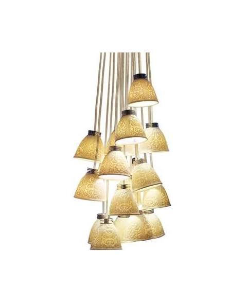 Lladro 01017182 18 LITHOPHANE CHANDELIER CE / UK (LEDS) 010.17182