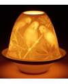 Lladro 01017305 Figurine LITHOPHANE VOTIVE LIGHT PARROTS