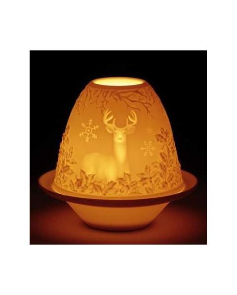 Lladro 01017316 Figurine LITHOPHANE VOTIVE LIGHT DEER