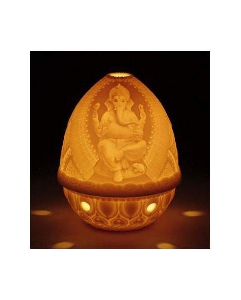 Lladro 01017318 Figurine LITHOPHANE VOTIVE LIGHT LORD GANESHA