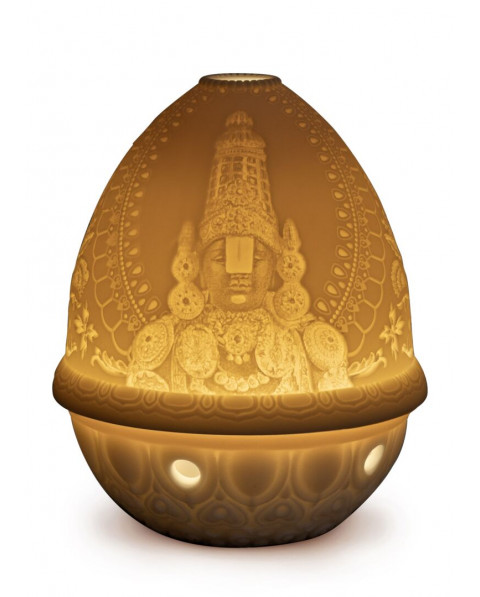 Lithophane votive light-Lord Balaji Lladro Porcelain 01017456