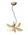 Blossom hanging lamp (white-gold)(CE/UK) Lladro Porcelain 01024121