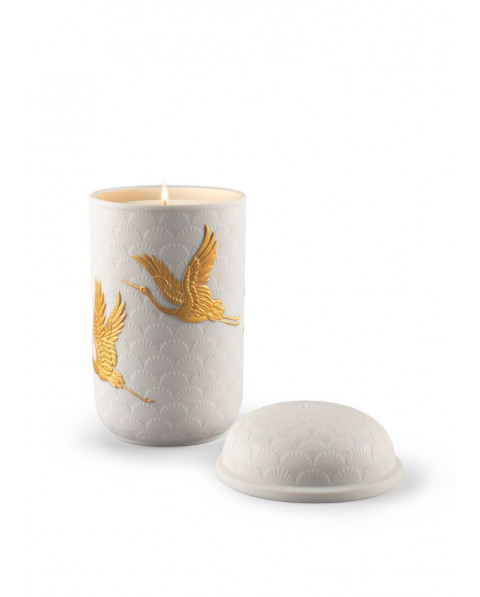 Golden Cranes candle Lladro Porcelaine 01040213 